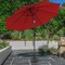 Pure Garden 10-Foot Outdoor Tilting Patio Umbrella and Base, Red 50-100-RB - alternate 1
